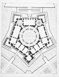 Bild 4: Grundriss des Palazzo Farnese in Caprarola