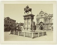 Bild 4: Reiterstandbild des Bartolomeo Colleoni von Andrea del Verrocchio, Ansicht von hinten mit der Umgebung