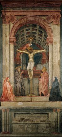 Masaccio, Die Heilige Dreifaltigkeit, um 1425-1428