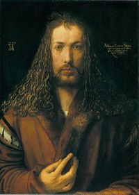 Albrecht Dürer, Selbstbildnis im Pelzrock, um 1500